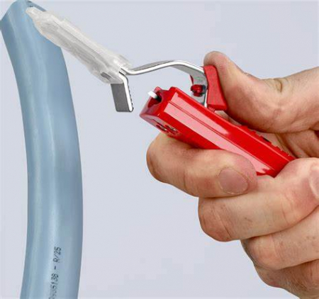 Dezizolator cablu cu cutit KNIPEX [16 20 165 SB] [2]