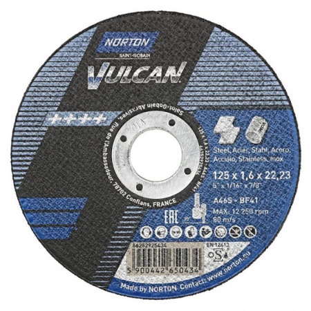 Discuri debitat - Disc debitat 125x1.6x22.23 NORTON VULCAN [66252925434]
