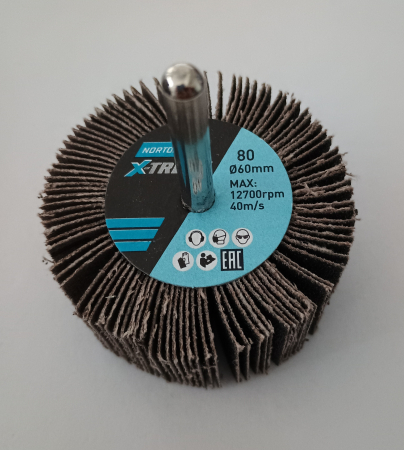 Perii abrazive - Perie abraziva cu tija 60x30x6mm P120 [66261127265] Norton