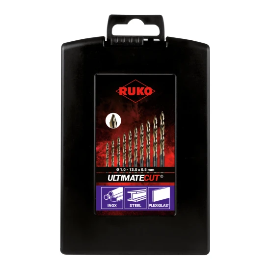 Set 25 burghie DIN 338 HSS-Co5% ULTIMATECUT FLOWSTEP [259215ERO] RUKO [3]