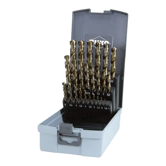 Seturi burghie - Set 25 burghie DIN338 HSSE-Co5 VA 215215RO RUKO
