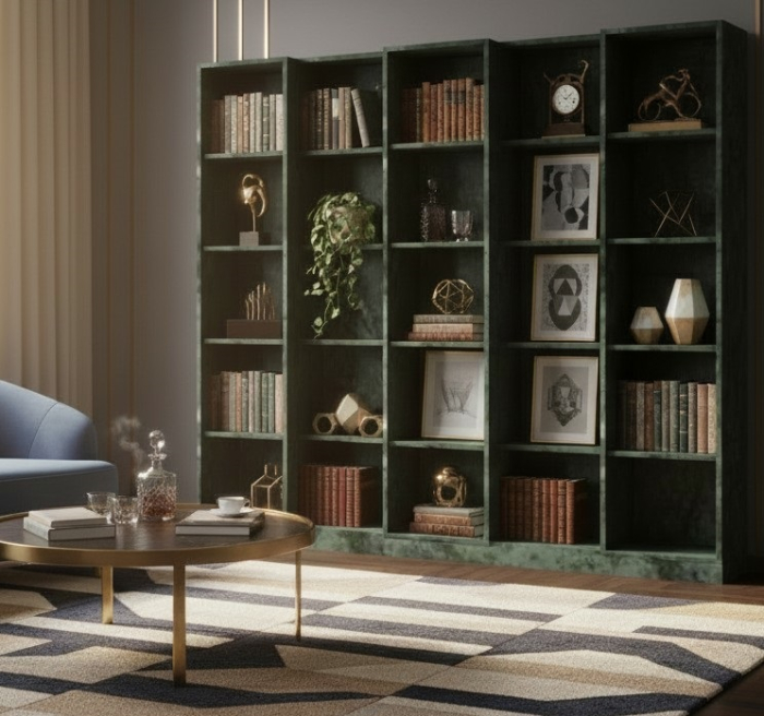 Bibliotecă din marmură Thassos Bianco. [3]