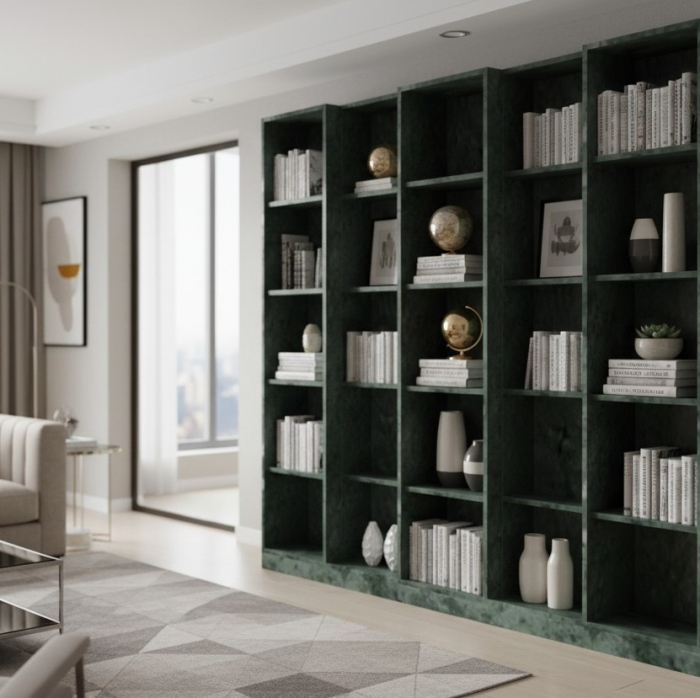 Bibliotecă din marmură Thassos Bianco. [2]