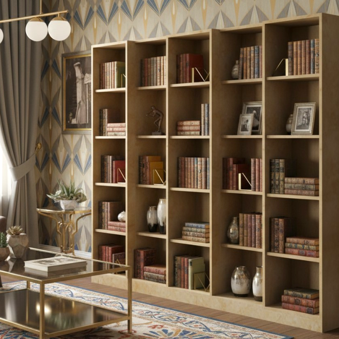 Bibliotecă din marmură Thassos Bianco. [4]