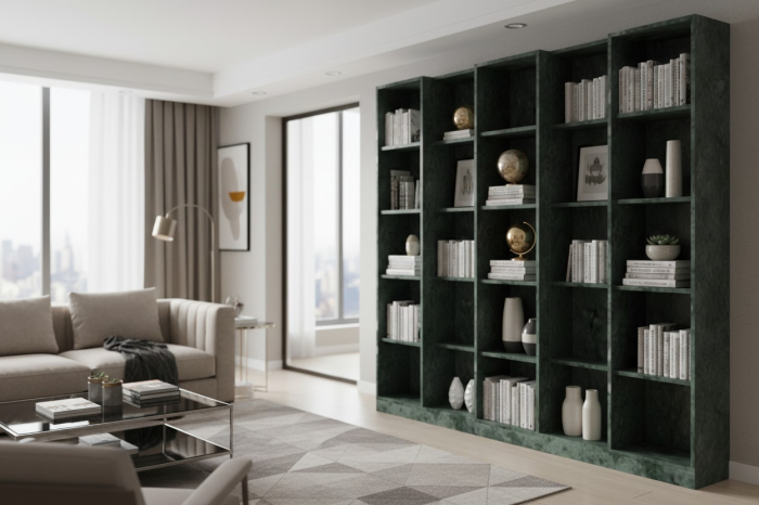 Bibliotecă din marmură Thassos Bianco. [9]