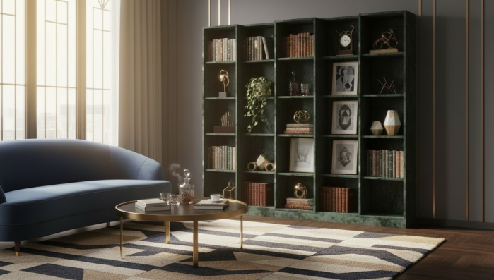 Bibliotecă din marmură Thassos Bianco. [6]