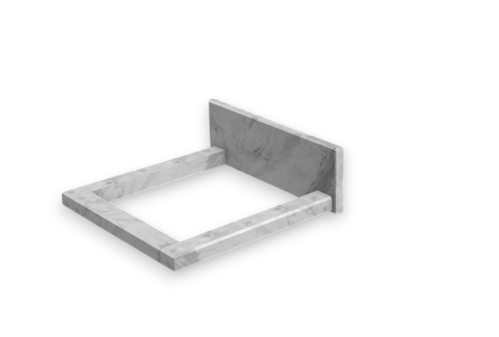 Cadru pat din piatră naturală, model Matt [9]