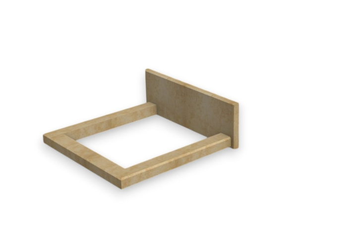 Cadru pat din piatră naturală, model Matt [8]