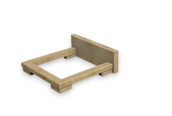 Cadru pat din piatră naturală, model Alia [13]