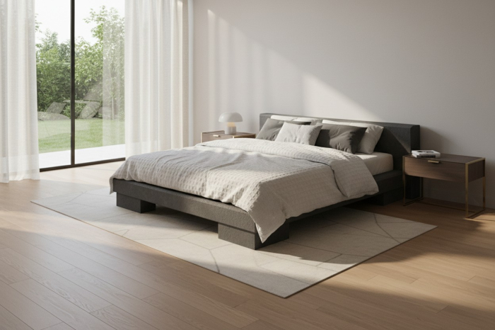 Cadru pat din piatră naturală, model Alia [8]