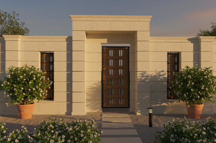 Capac + cornișă pentru gard din piatră naturală, Colecția GEORGIO [3]