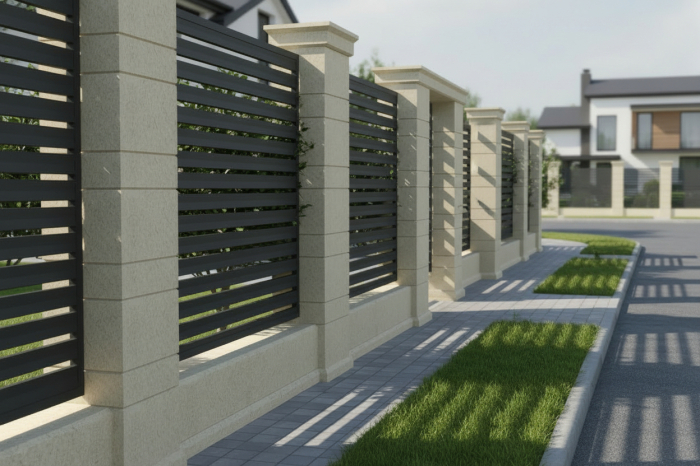 Capac pentru panou ''orb'' de gard - Colecția LINEO [5]