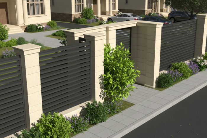 Capac pentru panou ''orb'' de gard - Colecția LINEO [4]