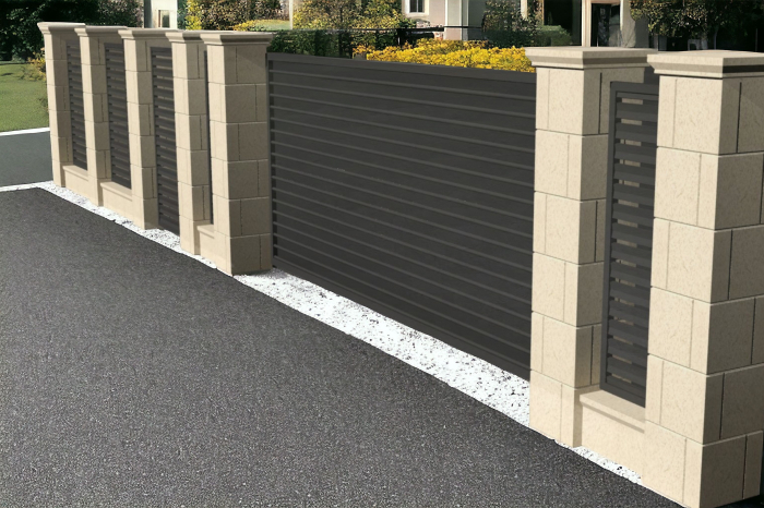 Capitel din piatră naturală pentru stâlp de gard - Colecția QADRA [4]