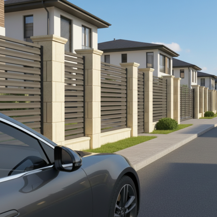 Capitel din piatră naturală pentru stâlp de gard - Colecția QADRA [4]