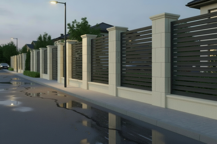 Capitel din piatră naturală pentru stâlp de gard - Colecția QADRA [5]