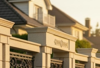 Element stâlp intermediar din piatră naturală pentru gard - Colecția EMPIRE [4]