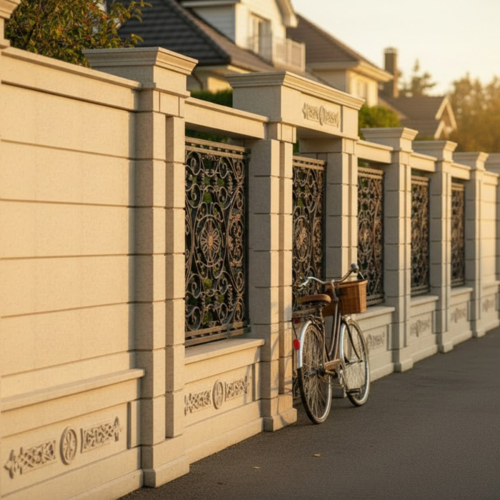 Element stâlp din piatră naturală pentru poartă - Colecția EMPIRE [2]