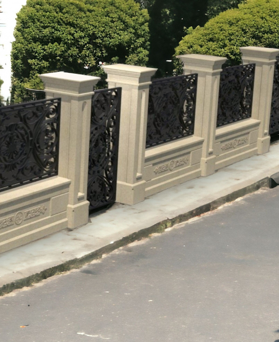 Element stâlp din piatră naturală pentru poartă - Colecția LOUIS [9]