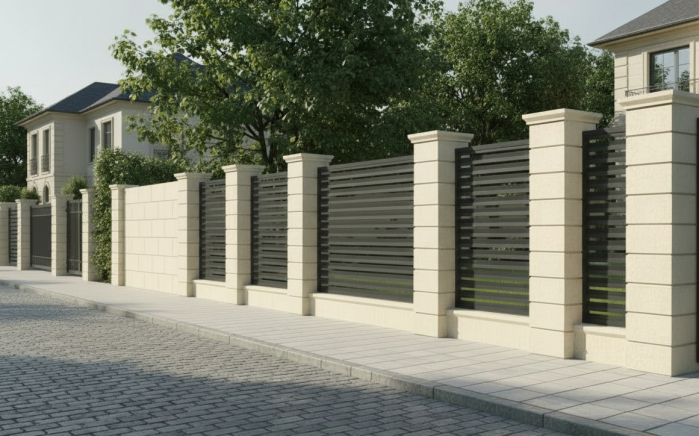 Element stâlp din piatră naturală pentru poartă - Colecția PRIMAVERA [2]