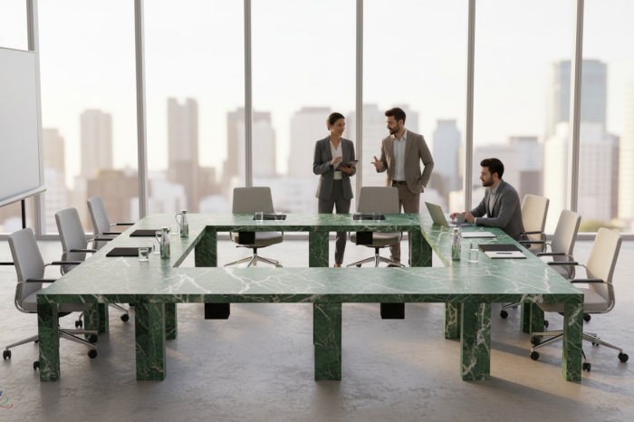 Masă de conferințe din piatră naturală Ellada [8]