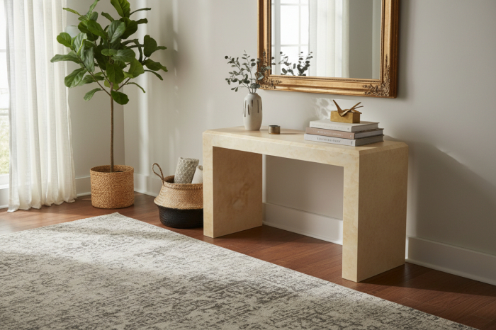 Masă din piatră naturală Travin pentru 2 persoane [4]