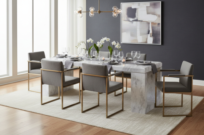 Masă dining din marmurăThassos [3]