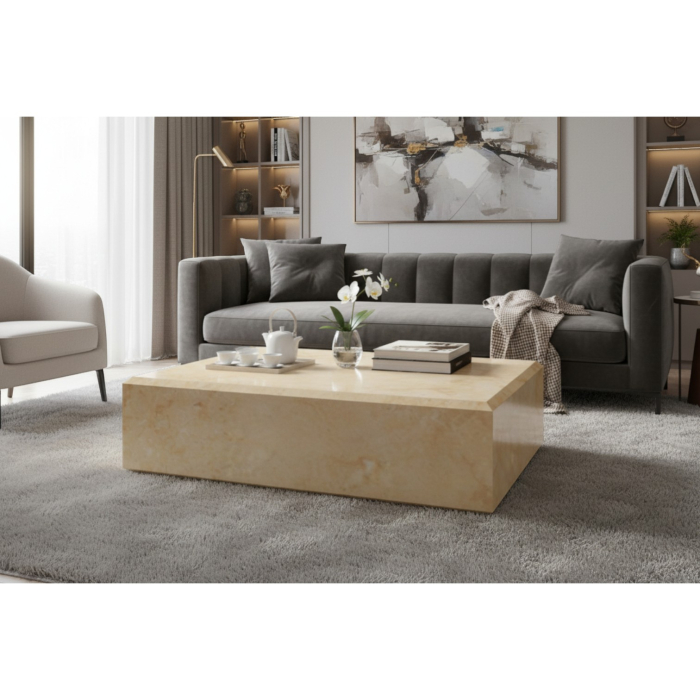 Măsuță de cafea din piatră naturală Travin [3]