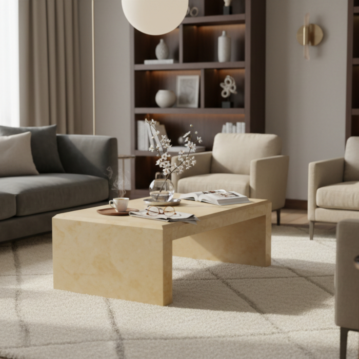 Măsuță de cafea din piatră naturală, marmure sau granit. [3]