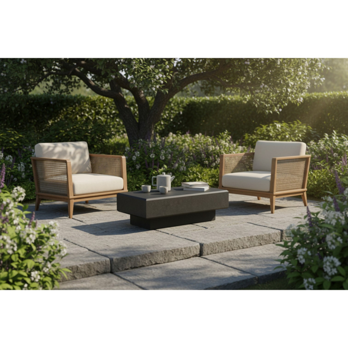 Măsuță de cafea din granit Nero India [3]