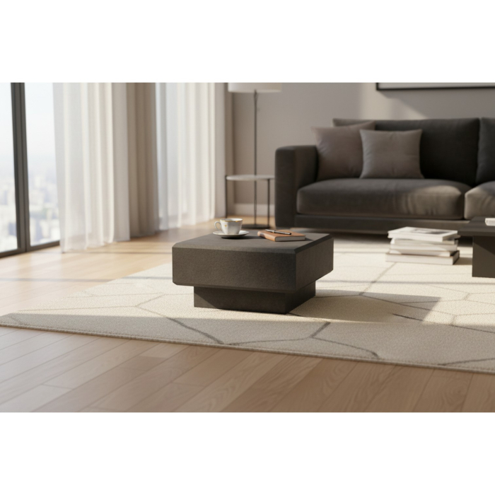 Măsuță de cafea din granit Nero India [6]