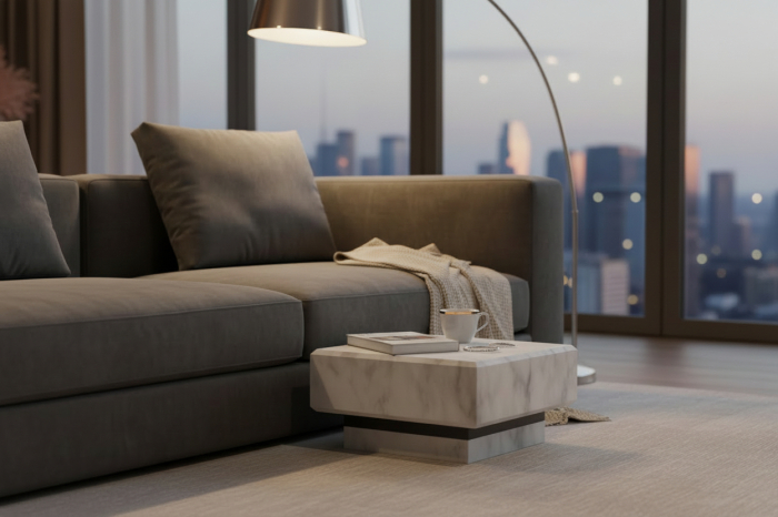 Măsuță de cafea din piatră naturală, marmure sau granit. [9]