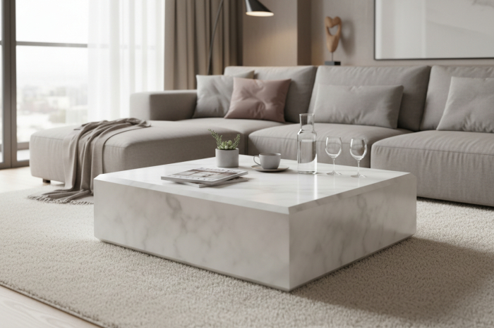 Măsuță de cafea din piatră naturală, marmure sau granit. [9]