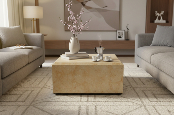 Măsuță de cafea din piatră naturală, marmure sau granit. [20]