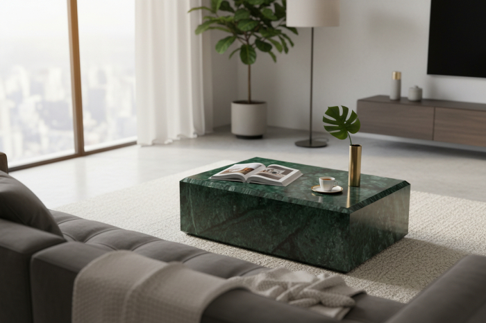 Măsuță de cafea din piatră naturală, marmure sau granit. [4]