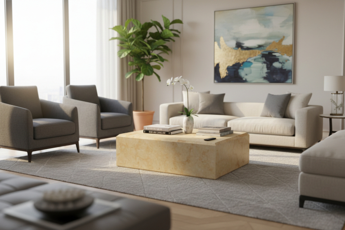 Măsuță de cafea din piatră naturală, marmure sau granit. [6]