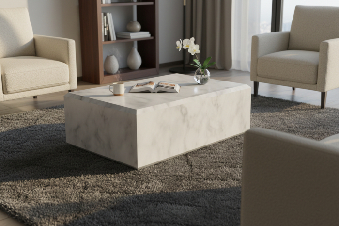 Măsuță de cafea din marmură Thassos [6]