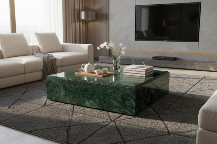 Măsuță de cafea din marmură Verde India [5]