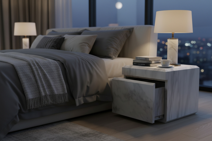 Noptieră din marmură Thassos [2]