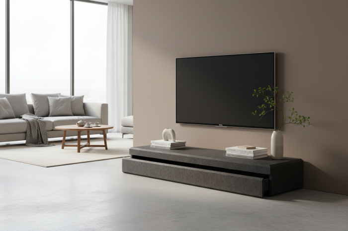 Comodă din granit Nero India pentru living [5]