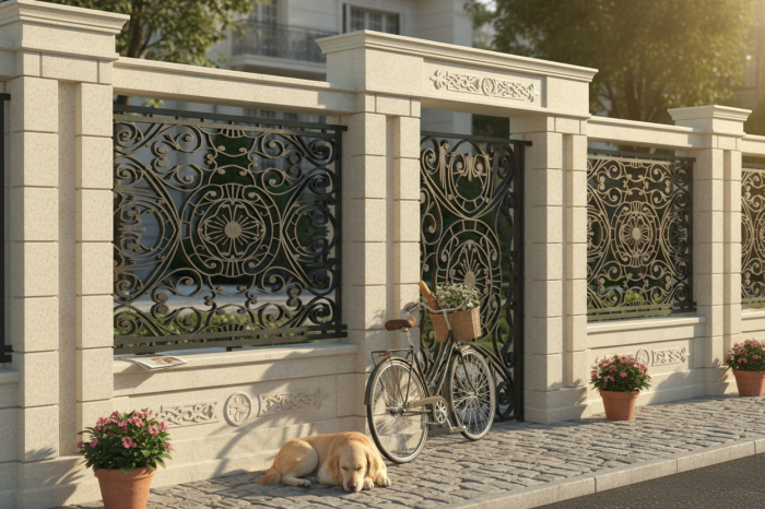 Panou grindă pentru stâlp de gard - Colecția EMPIRE [3]