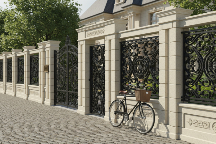 Panou grindă pentru stâlp de gard - Colecția EMPIRE [2]