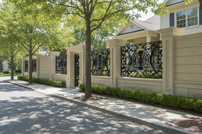 Panou grindă pentru stâlp de gard - Colecția LOUIS [2]