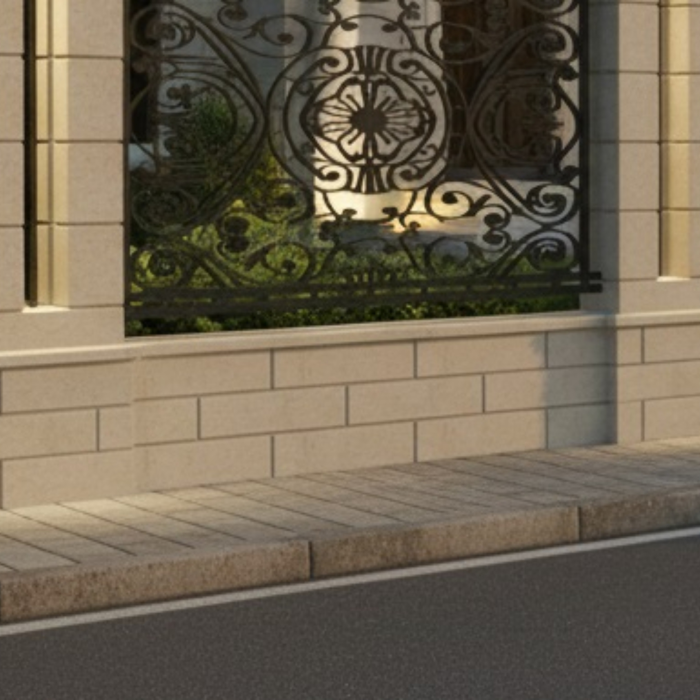 Panou pentru soclu de gard din piatră naturală - Colecția OXFORD [2]