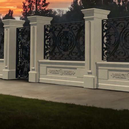 Garduri - Plintă pentru soclu de gard - Colecția LOUIS