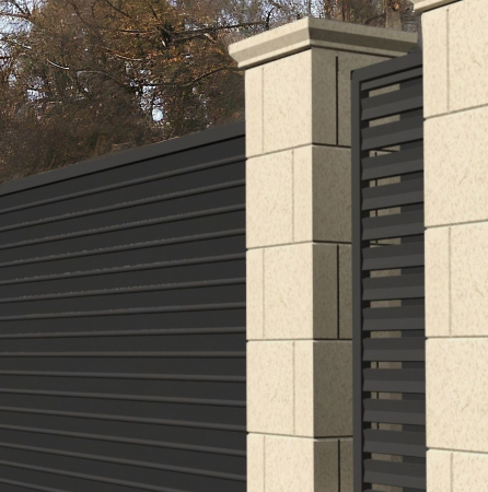 Capitel din piatră naturală pentru stâlp de gard - Colecția QADRA [1]