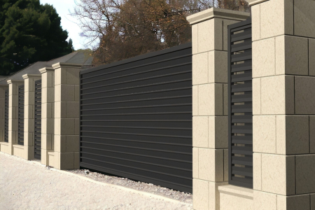 Capitel din piatră naturală pentru stâlp de gard - Colecția QADRA [2]