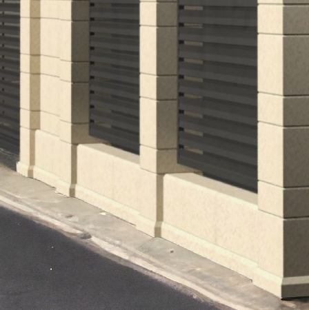 Colecții - Element pentru soclu de gard- Colecția LINEO