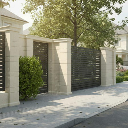 Stâlpi de gard - Element stâlp din piatră naturală - Colecția LINEO