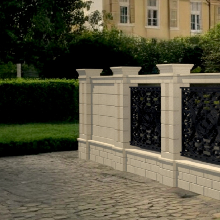 Colecția OXFORD - Element stâlp intermediar din piatră naturală pentru gard - Colecția OXFORD